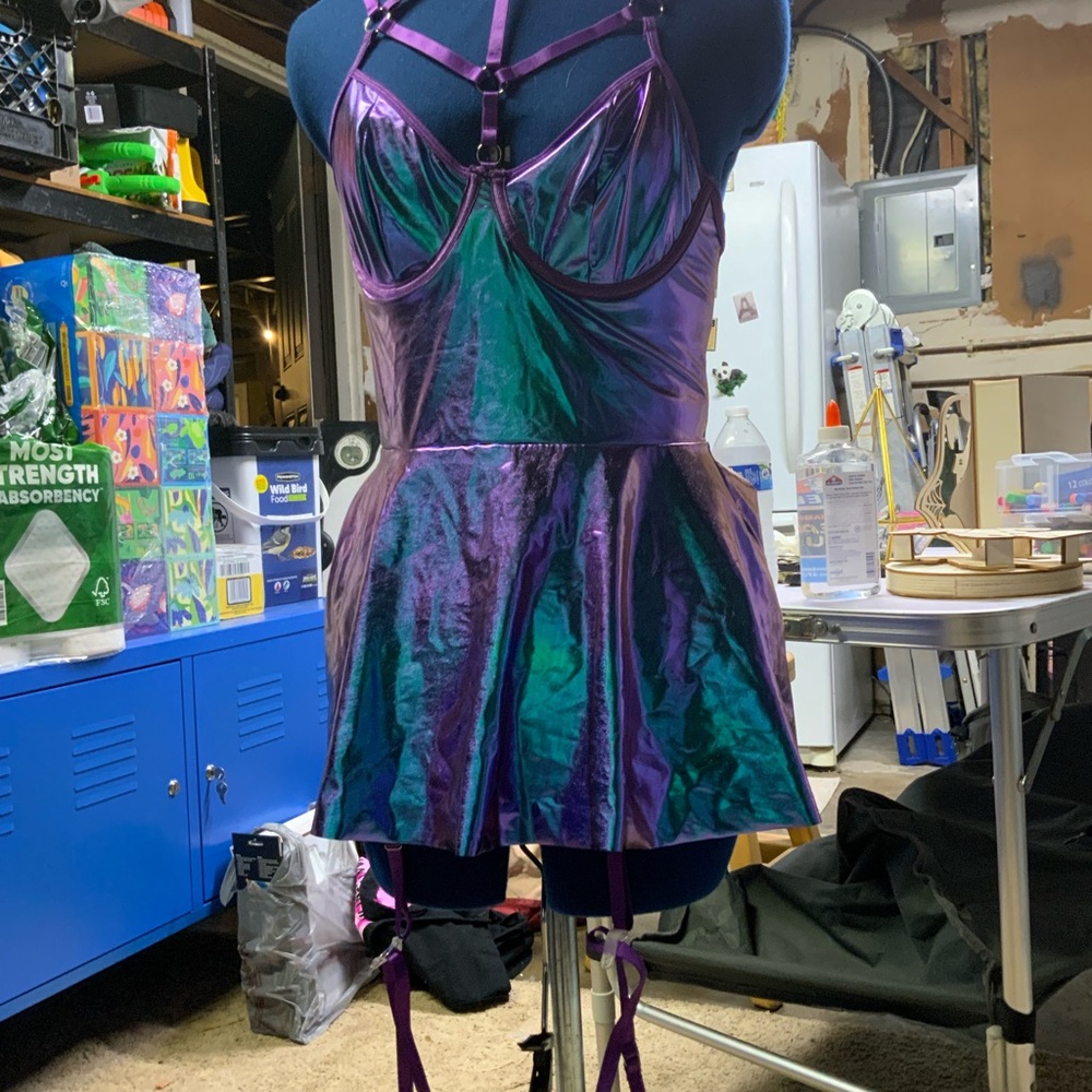 SHEIN Iridescent Purple Chemise